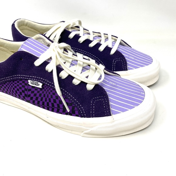 VANS OG LAMPIN LX Suede Canvas Violet Blue White Low Men’s Sneakers VN0A45J62SY - Picture 4 of 10